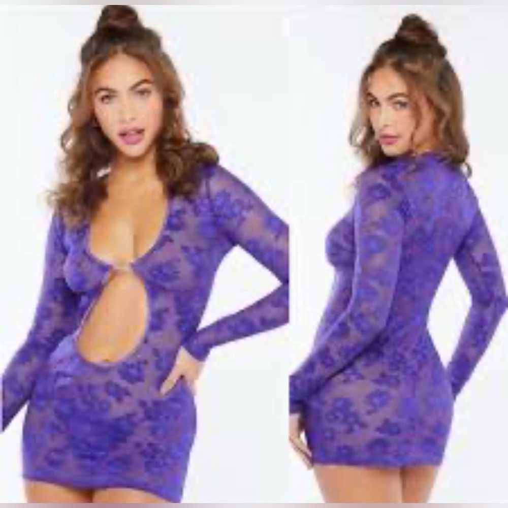 Savage X Fenty Purple Robe Intimates Sleepwear